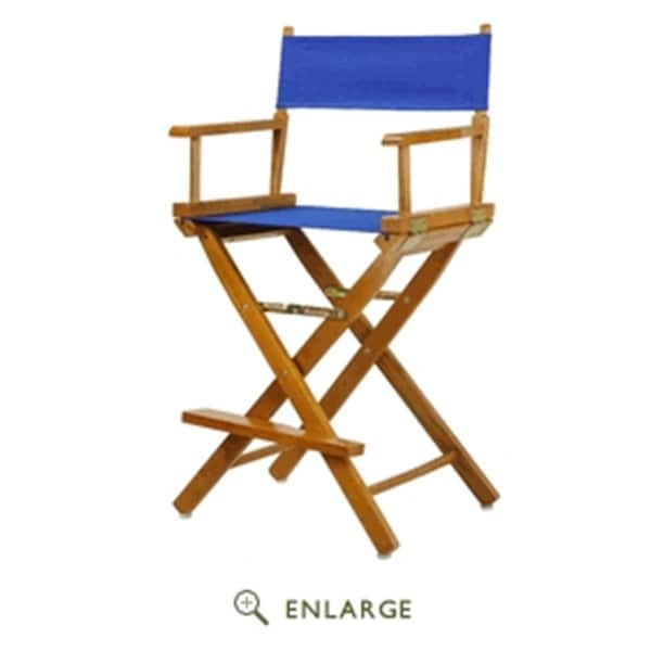 Betterbeds 220-05-021-13 24 in. Directors Chair Honey Oak Frame with Royal Blue Canvas BE4257058 - main